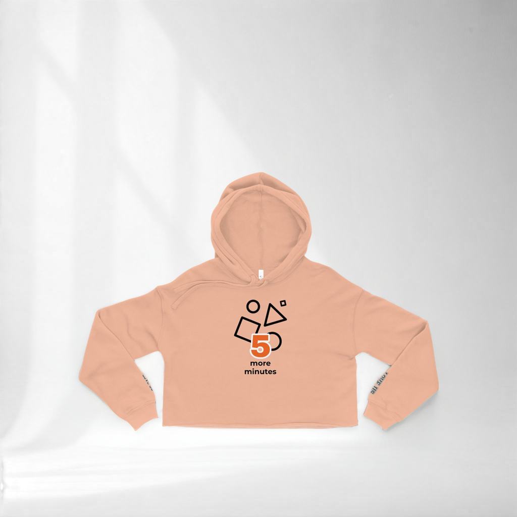 Cropped Hoodie for Women – Peach
