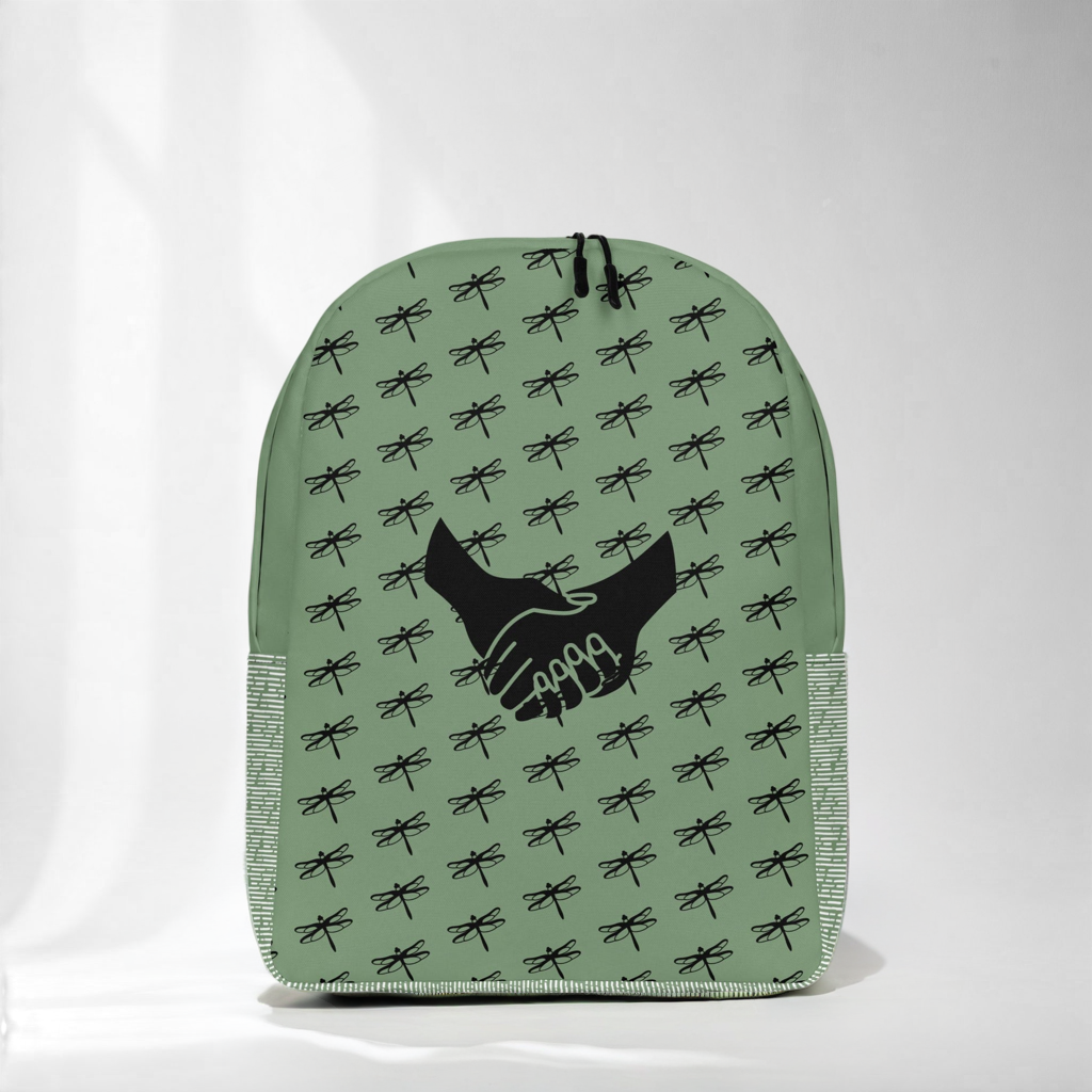 Grn Minimalist backpack front view