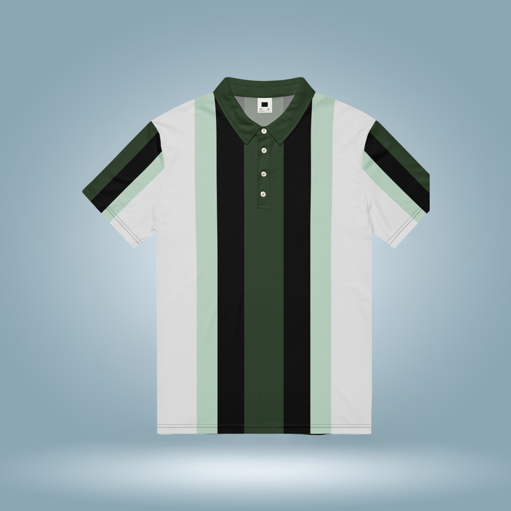 Men's Slim Fit Polo(Green)