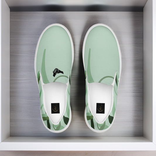 Women's Slip-on Canvas Shoes (Grass)